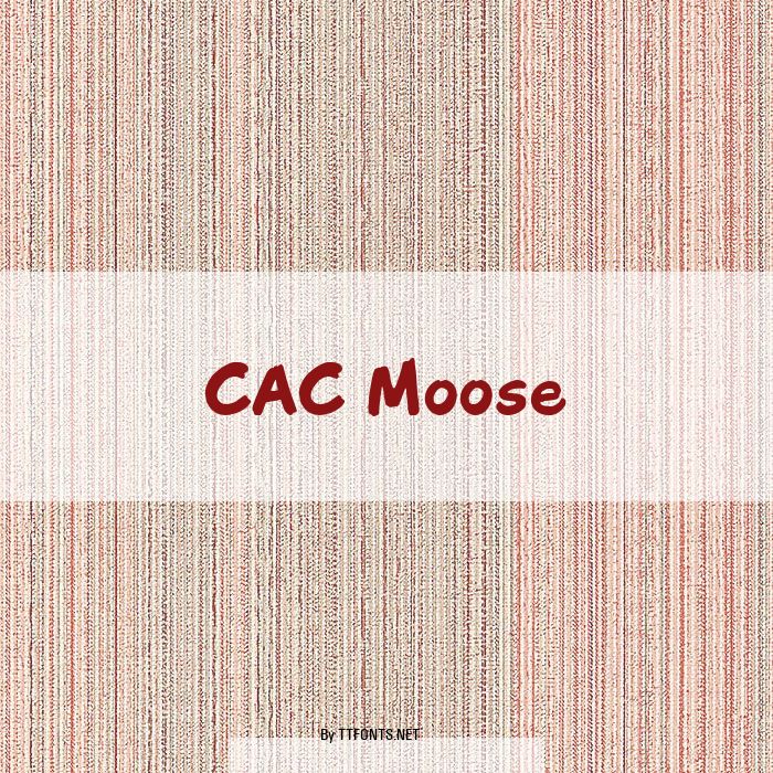 CAC Moose example